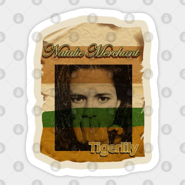 Natalie Merchant : Tigerlily albume/design vintag art Sticker by framehead